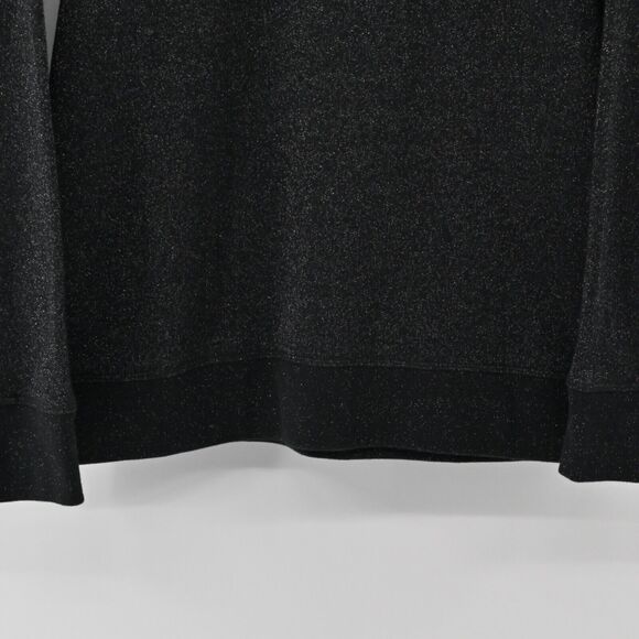 AMERICAN EAGLE Sweater Womens Size M Black Shimmer Cotton Blend Sweatshirt Style - Picture 3 of 12